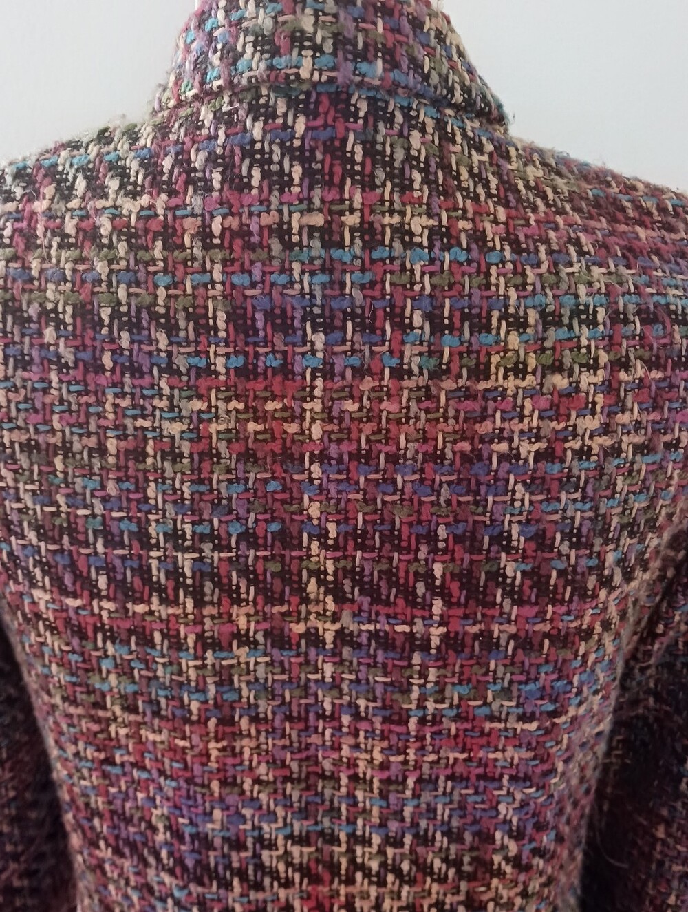 Vintage Coldwater Creek Multi-Colored Women's Tweed Blazer Size 6 - Picture 6 of 12